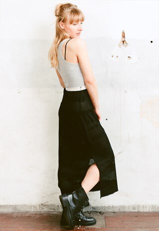 VINTAGE 90S SHEER MAXI SKIRT