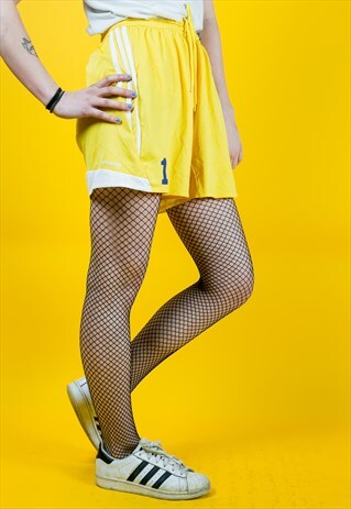 VINTAGE YELLOW SPORT FESTIVAL SHORTS