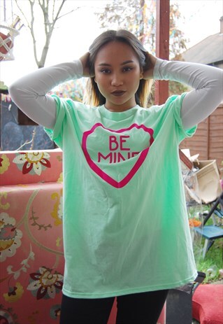 'BE MINE' VALENTINES DAY CROPPED T-SHIRT (LOVE COLLECTION)