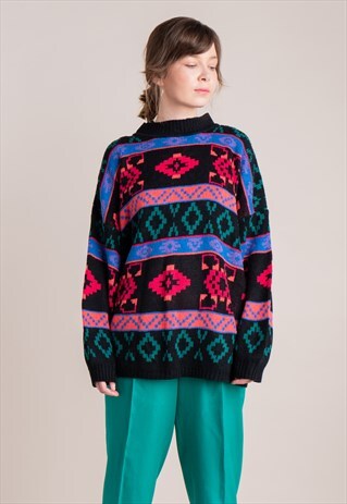 OVERSIZED AZTEC JUMPER
