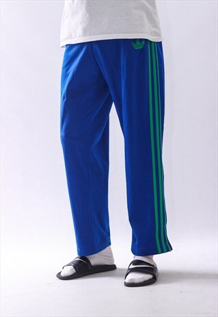 VINTAGE MENS ADIDAS LOGO TRACK SUIT TROUSERS PANTS