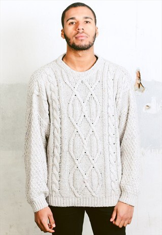 VINTAGE FISHERMAN CABLE KNIT JUMPER