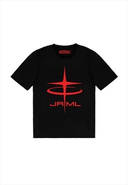 T-shirt oversize black STAR