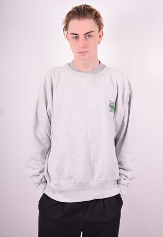CHAMPION MENS VINTAGE SWEATSHIRT JUMPER XL GREY 90'S