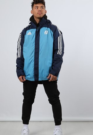 VINTAGE ADIDAS BLUE MEDIUM LIGHTWEIGHT JACKET