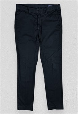 Polo Ralph Lauren Black Chino Trousers Stretch Slim Fit W32