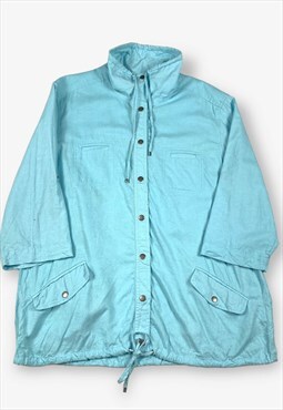 Vintage lightweight summer parka jacket pale blue xl BV17907