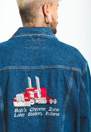 VINTAGE 80S WRANGLER BASIC DENIM JACKET / S6757