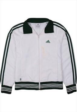 Vintage 90's Adidas Windbreaker Track Jacket Zip Up White