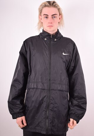 NIKE MENS VINTAGE JACKET XL BLACK 90S