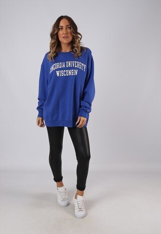 CHAMPION SWEATSHIRT JUMPER OVERSIZED UNIVERSITY UK 18 (DW5J)