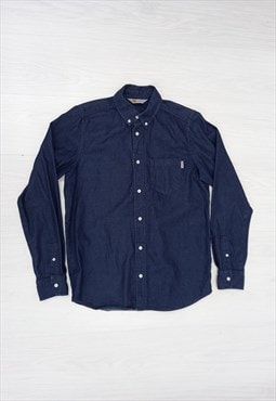 00's Carhartt Shirt Navy Blue Denim