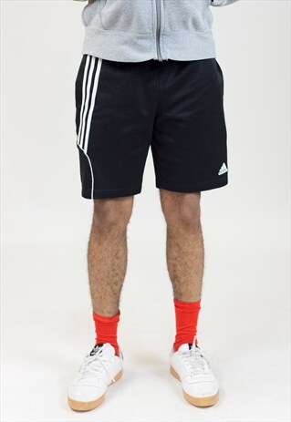 VINTAGE 90S ADIDAS BLACK SPORT SHORTS