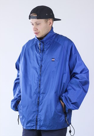 VINTAGE MENS POLO JEANS WINDBREAKER SPORT JACKET