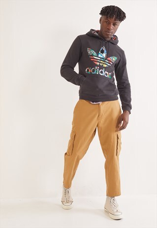 VINTAGE ADIDAS HOODIE BLACK