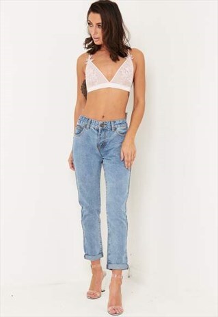 MIDORI INDIGO STEPPED HEM & GHOST POCKET JEAN