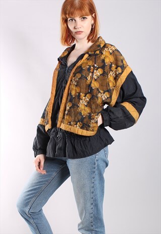 VINTAGE 80S PATTERNED SHELL JACKET
