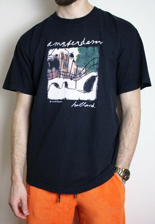 VINTAGE AMSTERDAM MARK RAVEN T-SHIRT SCREEN STARS