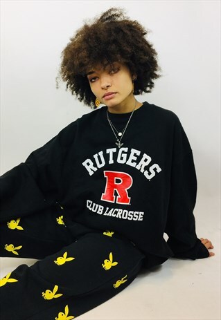 VINTAGE USA AMERICAN LACROSSE GRAPHIC SWEATSHIRT
