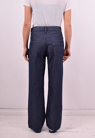 LEVI'S WOMENS VINTAGE JEANS W28 L29 NAVY BLUE 90'S