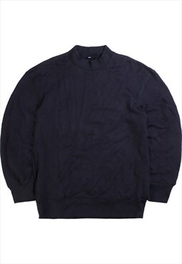 Vintage 90's LL Sweatshirt Heavyweight Crewneck Plain Navy