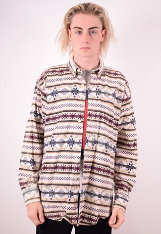 CHAPS RALPH LAUREN MENS VINTAGE FLANNEL SHIRT LARGE 90S