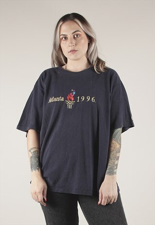 VINTAGE 90S CHAMPION ATLANTA OLYMPICS 1996 T-SHIRT /A8073