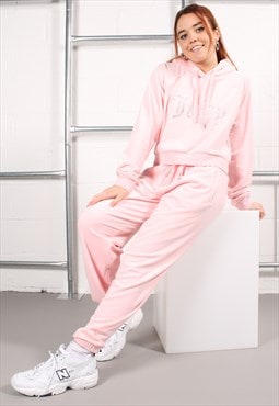 Vintage Juicy Couture Tracksuit in Pink Velour Loungewear XL