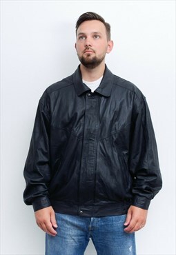 V2 By VERSACE Vintage men's XL Jacket Soft Leather Coat 
