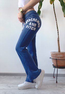 Preloved Y2K Blue Low Rise Tracksuit Bottoms Sweatpants