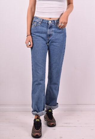 CALVIN KLEIN WOMENS VINTAGE JEANS W28 L32 BLUE 90'S