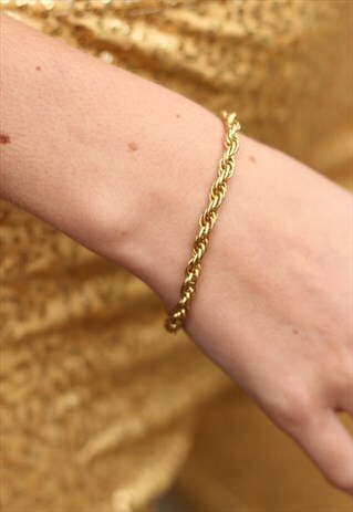 1980'S THICK ROPE CHAIN BRACELET