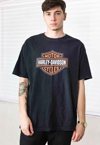 VINTAGE HARLEY-DAVIDSON T-SHIRT LOGO 90S XL 9.9