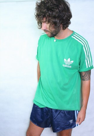 ADIDAS NAVY VINTAGE 80'S SPRINTER SHORTS