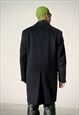 VINTAGE BLACK WOOL COAT 
