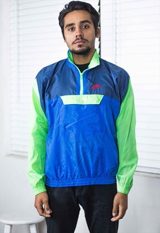 VINTAGE NIKE WINDBREAKER SHELL JACKET LOGO 90S X 6.4
