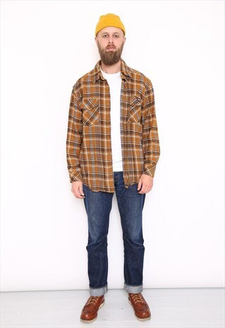 VINTAGE CHECK DICKIES FLANNEL SHIRT