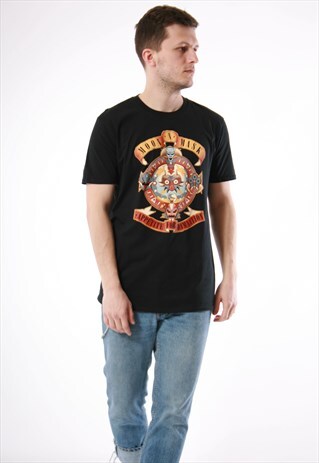 90S VINTAGE GILDAN MOON'N'MASK OLDSCHOOL T-SHIRT 13769