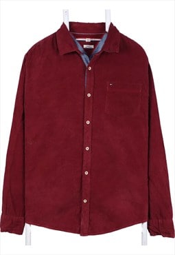 Vintage 90's Tommy Hilfiger Shirt Corduroy Button Up Long