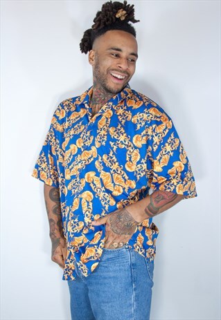 VINTAGE HAWAIIAN CRAZY PATTERNED SHIRT