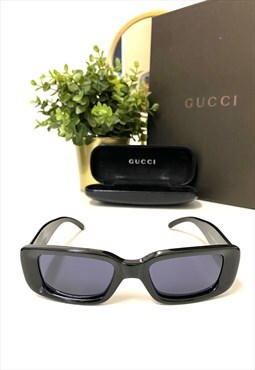 GG 2409/N/S Gucci Square Black  Acetate sunglasses. 