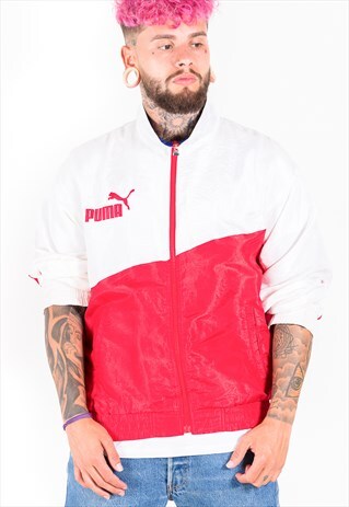 VINTAGE 80S PUMA SHELL JACKET / S4199