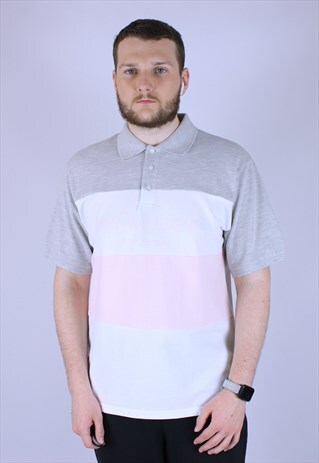 YVES SAINT LAURENT POLO SHIRT MEN RARE BIG LOGO