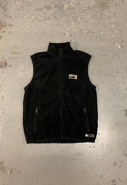 Vintage DKNY Fleece Gilet Zip Up with Logo