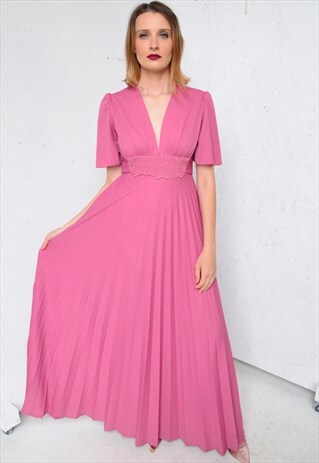 70'S VINTAGE PINK DRESS