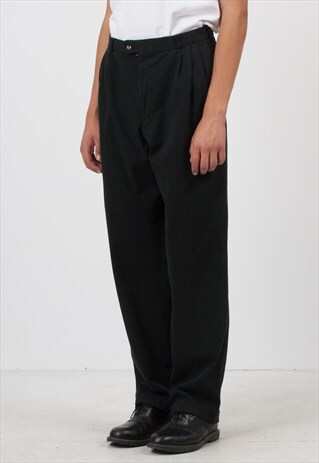 VINTAGE BLACK TROUSERS BOTTOMS