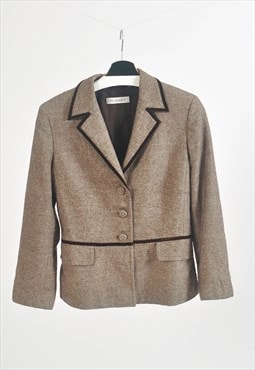 Vintage 90s blazer jacket in brown
