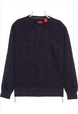 Izod 90's Crewneck Cotton Sweatshirt Medium Navy Blue