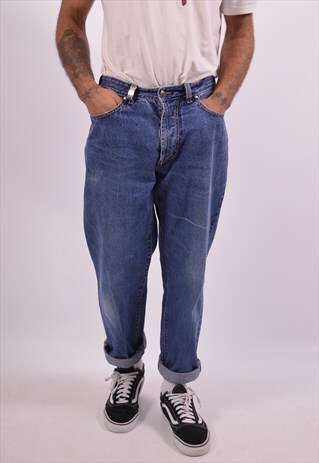 CAMEL MENS VINTAGE JEANS W34 L32 BLUE 90S