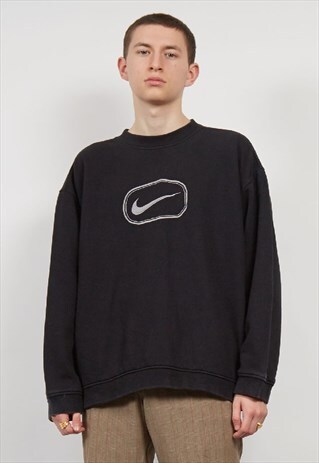 VINTAGE 90'S NIKE BLACK SWEATSHIRT